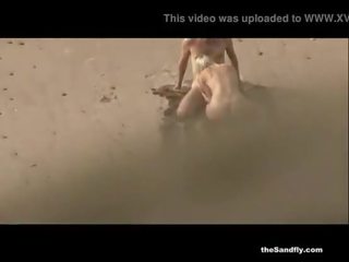 TheSandfly Public Beach sex clip Voyeur!