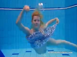 Beautiful Lucie Is Stripping Underwater